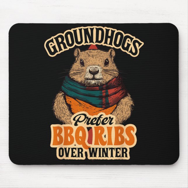 Waldmurmeltiere bevorzugen BBQ-Rippchen gegenüber  Mousepad (Vorne)