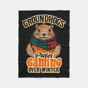 Waldmurmeltiere bevorzugen Gaming statt Winter Feb Fleecedecke