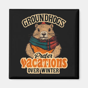 Waldmurmeltiere bevorzugen Urlaub gegenüber Winter Magnet