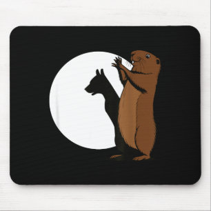 Waldmurmeltiere Hund Schattenpuppe Lustig Woodchuc Mousepad