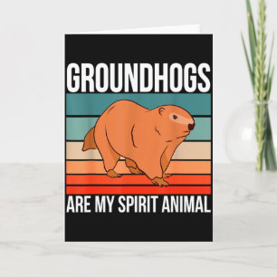 Waldmurmeltiere sind mein spirituelles Tier Waldmu Karte