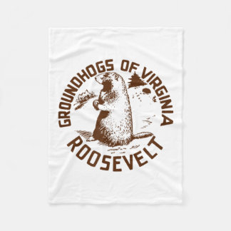 Waldmurmeltiere von Virginia für Roosevelt Vintage Fleecedecke
