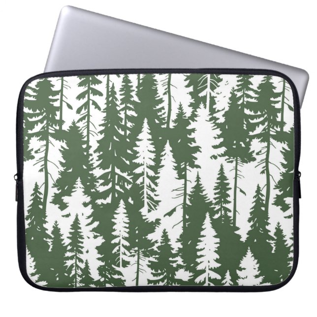 Waldmuster Laptopschutzhülle (Vorderseite)