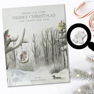 Waldnatur Optionaler Text Schneeige Weihnachten
