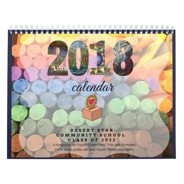 Waldorf inspirierter Tafel-Kunst-Kalender 2018 Kalender (Titelbild)