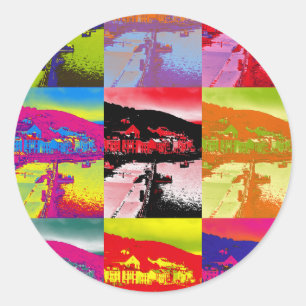 WALDORTE RUNDER AUFKLEBER