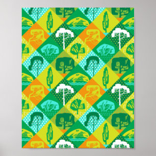 Waldpatchwork Poster