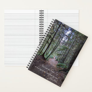 Waldpfad John Muir Zitat Notizbuch
