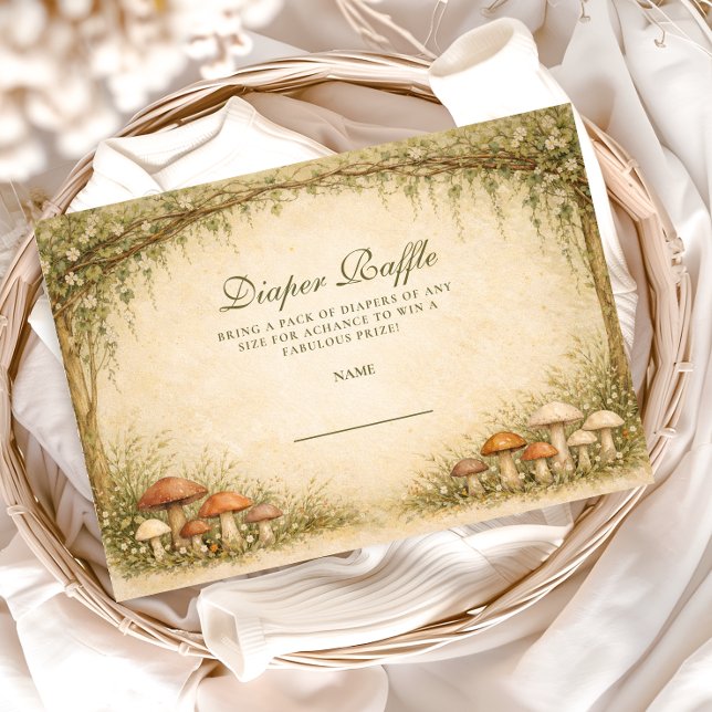 Waldpilz-Bogen-Windel-Raffle Begleitkarte (Von Creator hochgeladen)