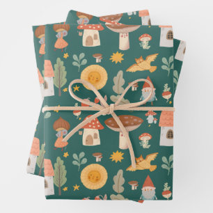 Waldpilz Geschenkpapier Set