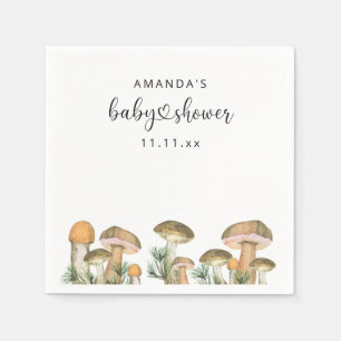Waldpilze Baby Shower  Serviette