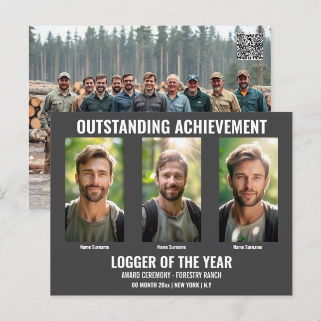 Waldpostkartenvorlage 5 Foto DICHTE-Protokollierun Postkarte (Vorne/Hinten)