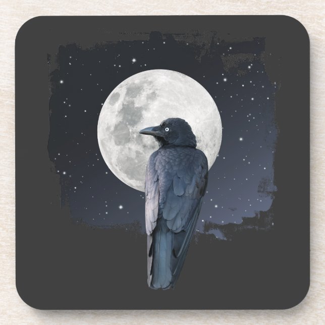 Waldrabe Kaltmond Getränkeuntersetzer (Vorderseite)