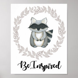 Waldraccoon Print Poster