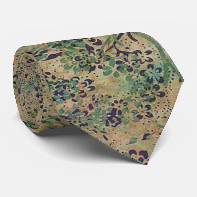 Waldreinigung Batik Krawatte (Gerollt)