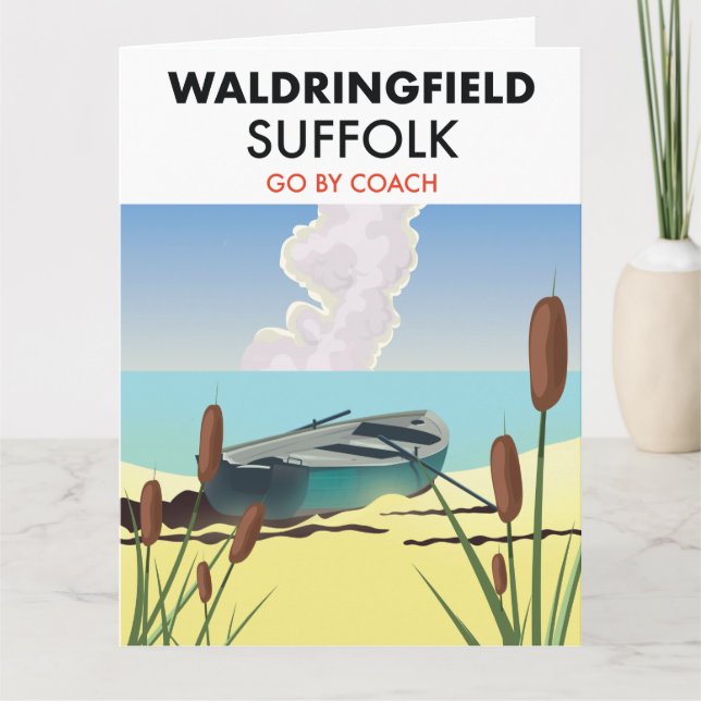 Waldrinfield Suffolk Ravel Poster. Karte (Vorderseite)