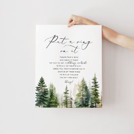 Waldrustiker sagen nicht Brautparty der Braut Poster