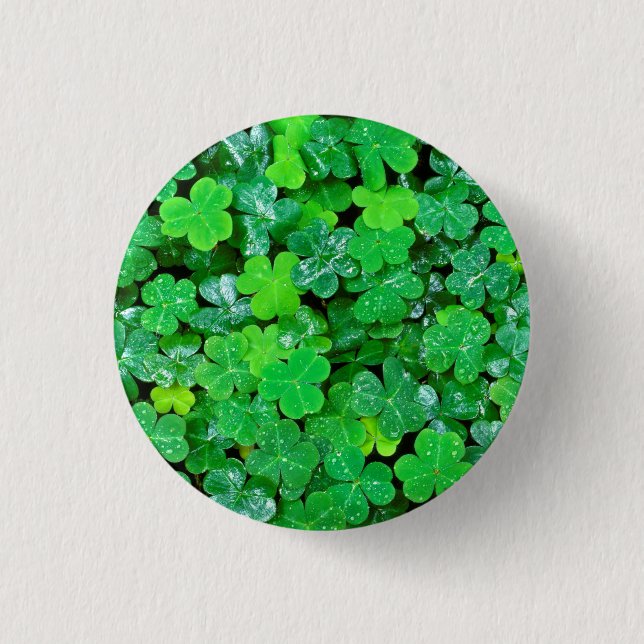 Waldschild im Frühling Button (Vorderseite)