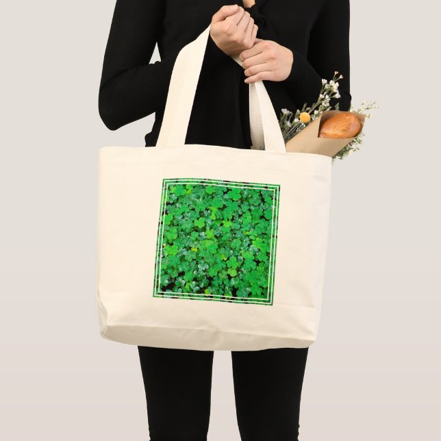 Waldschild im Frühling Jumbo Stoffbeutel (Vorderseite (Produkt))