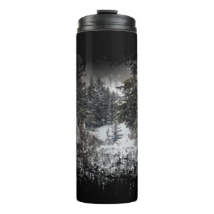 Waldschneebaume Schneewald Thermal Tumbler Thermosbecher