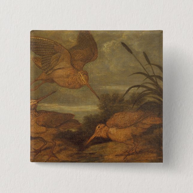 Waldschnepfe an der Dämmerung, c.1676 (Öl auf Button (Vorderseite)
