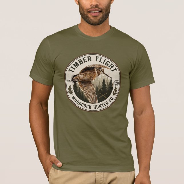Waldschnepfe  T-Shirt (Vorderseite)