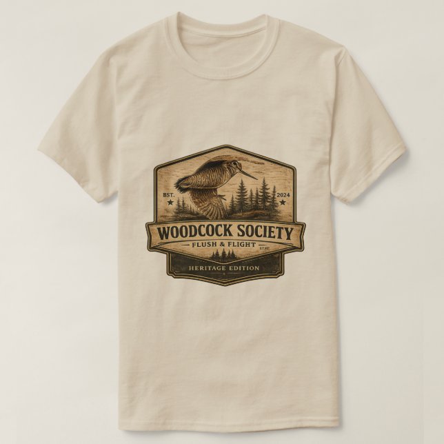 Waldschnepfe  T-Shirt (Design vorne)