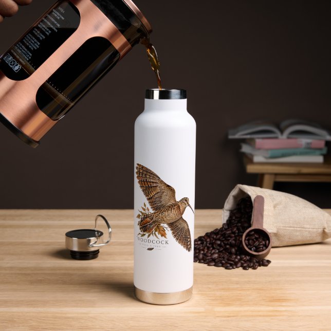 Waldschnepfe  trinkflasche (Kaffee (gedreht))