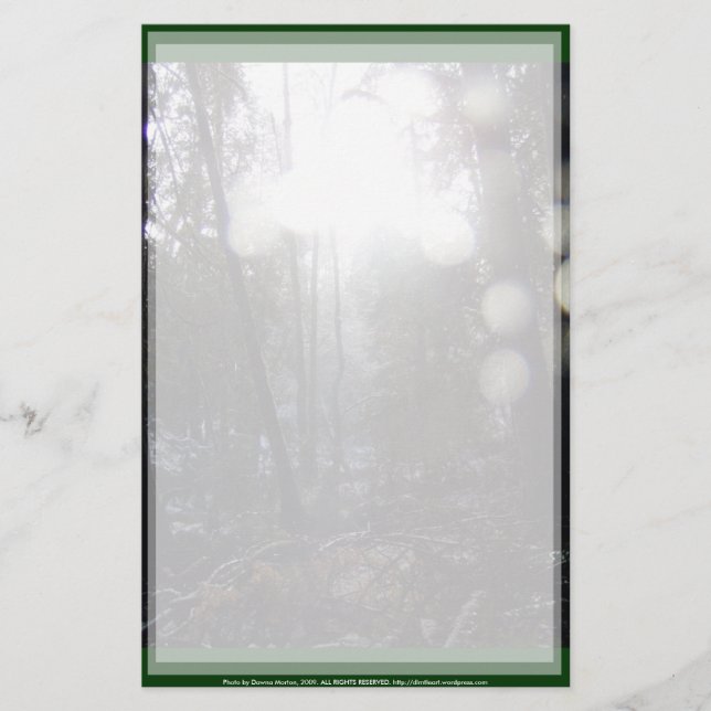 Waldsonnenwege im Schnee #64 Briefpapier (Vorderseite)