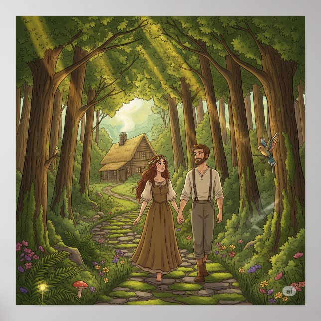 Waldspaziergang im Cotgore Poster (Vorne)