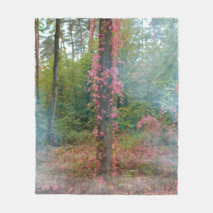Waldstimmung   Wurfdecke Fleecedecke