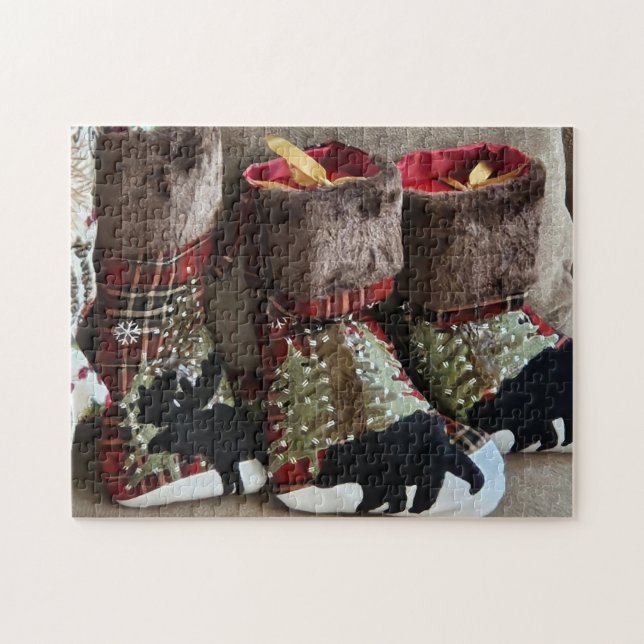 Waldstrümpfe Überraschungs-Puzzle, 28cm x 36cm (Horizontal)