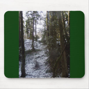 Waldsun-Strahlen im Schnee #53 Mousepad