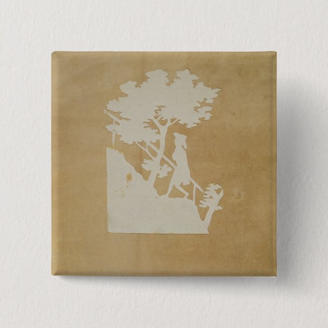 Waldszene Button (Vorderseite)