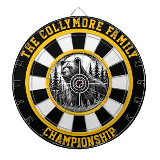 Waldszene Grizzlybär Ziel Dartscheibe
