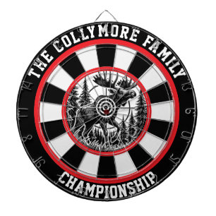 Waldszene in Ziel Dartscheibe