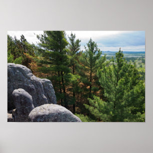 Waldtal Aussichtspunkt auf Castle Mound Poster