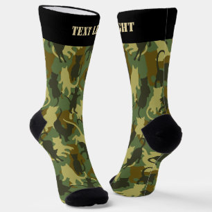 Waldtarnmuster-Socken mit Katzen Socken