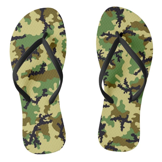 Waldtarnung Flip Flops (Fußbett)