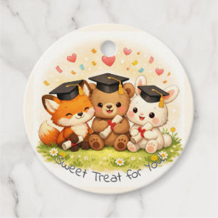 Waldtier-Abschlussfeier-Thema für Kinder Geschenkanhänger