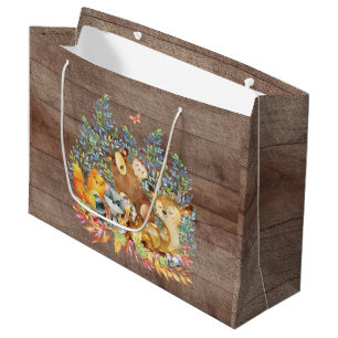 Waldtier-Babyparty-Geschenk-Tasche Große Geschenktüte