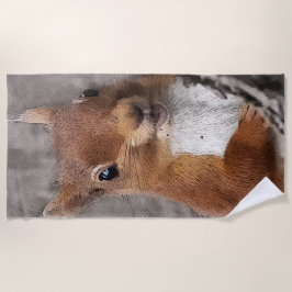 Waldtier-Eichhörnchen-Kinderzimmer Strandtuch