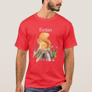 Waldtier Eichhörnchen mit Namen Eyden Mädchen T-Shirt