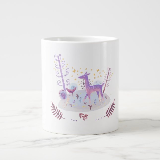 Waldtier Jumbo-Tasse (Vorderseite)