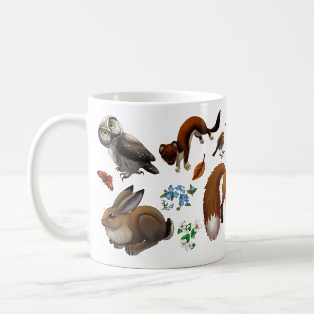 Waldtier-Kaffeetasse Kaffeetasse (Links)