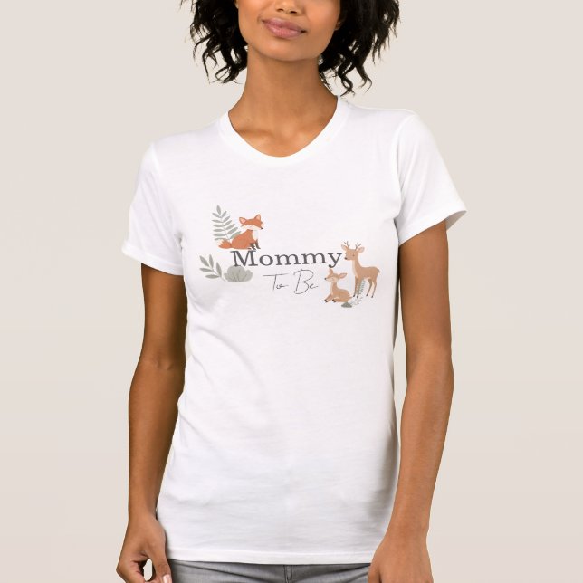 Waldtier-Mama in spe T-Shirt (Vorderseite)