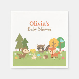 Waldtier-Themen-Partybedarf für Baby-Shower Serviette