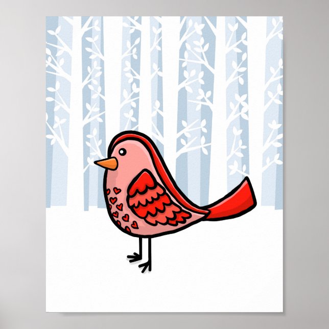 Waldtier Vogel Poster (Vorne)