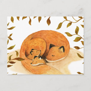 Waldtier Wald Fuchs Postkarte