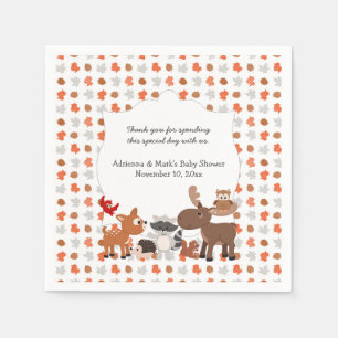 Waldtierbaby-Dusche/Geburtstags-Party Serviette